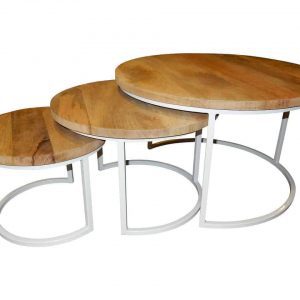 Salontafel 3 stuks wit