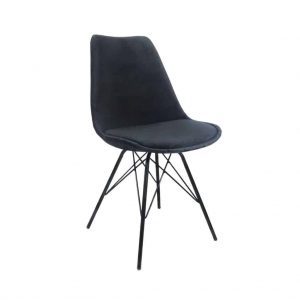 Stoel Velvet zwart